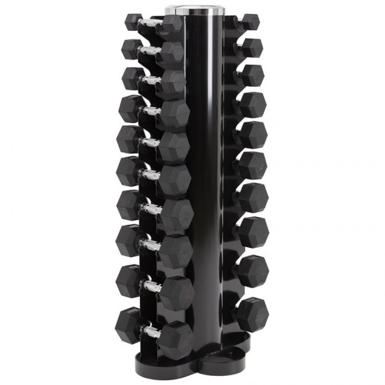 HANTELSET HEXAGON 1-10 KG, 10 PAR