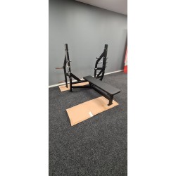 HAMMER STRENGTH OLYMPIC BENCH WEIGHT STORAGE