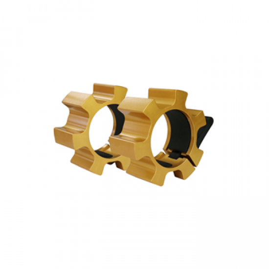 MASTER FITNESS  SKIVSTÅNGSLÅS ALU GULD 50 MM