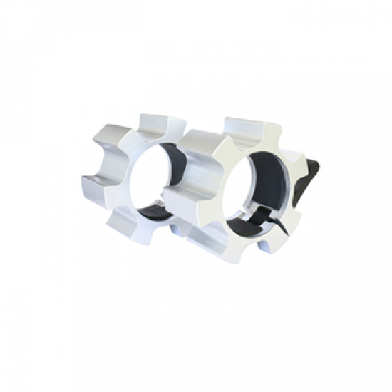 MASTER FITNESS  SKIVSTÅNGSLÅS ALU SILVER 50 MM