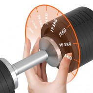 SNODE AD85S 40 KG JUSTERBARA HANTLAR I PAR