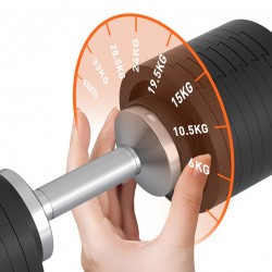 SNODE AD85S 40 KG JUSTERBARA HANTLAR I PAR