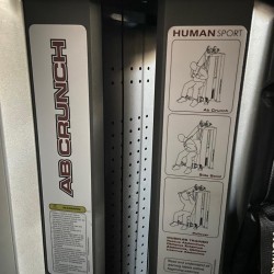 Star Trac Human Sport Arm Curl/Ab Crunch