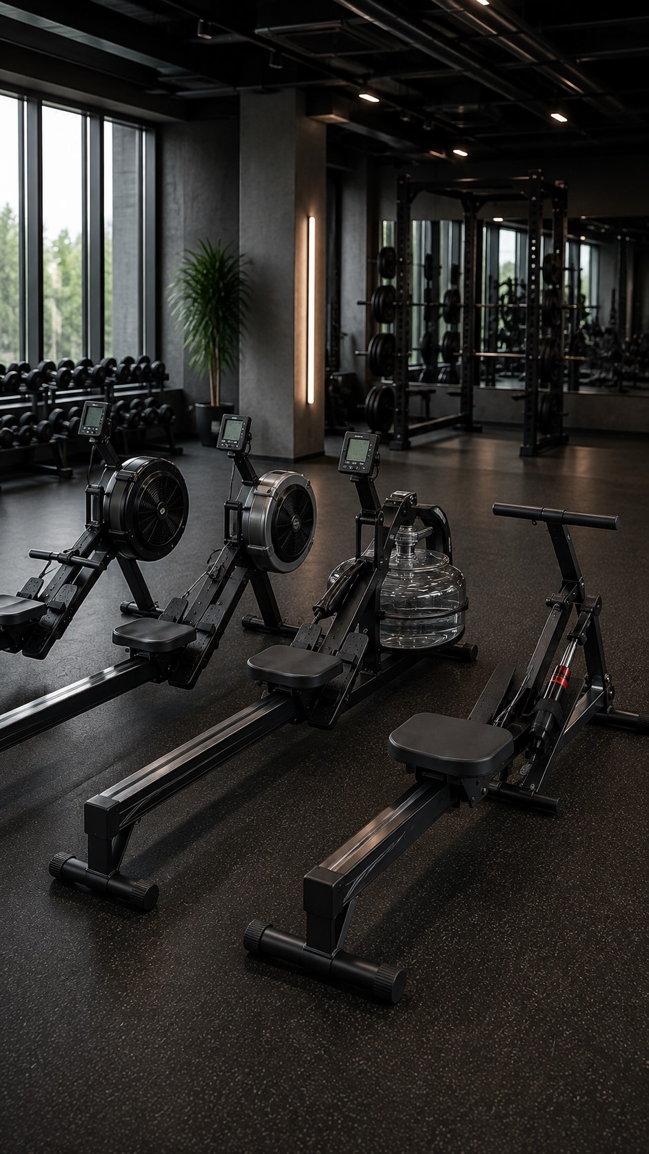 Val av roddmaskin till gym och hemmagym