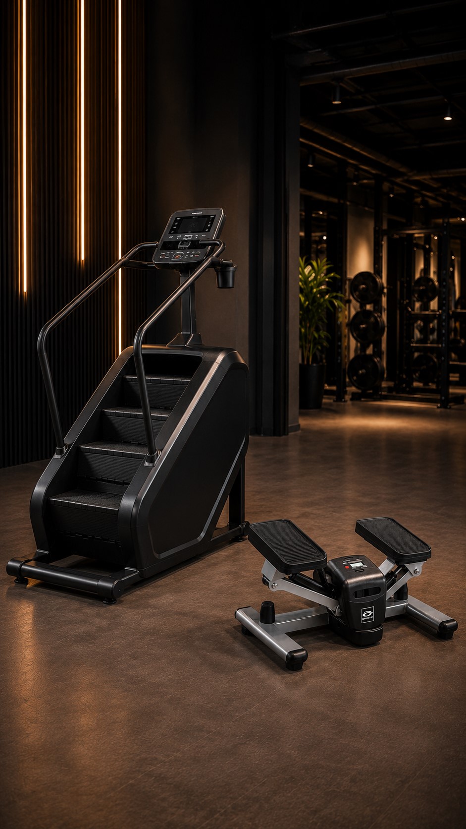 Val av trappmaskin till gym och hemmagym